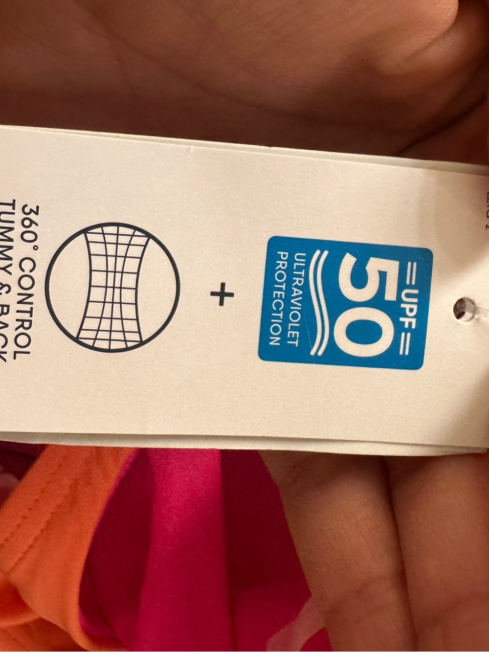 NWT Lands End Pink and Orange One Piece Swimsuit Sz M (10-12) - Picture 8 of 8